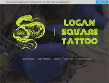 Tablet Screenshot of logansquaretattoo.com